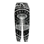 Mjolnir Norse Mythology Print Fleece Lined Knit Pants