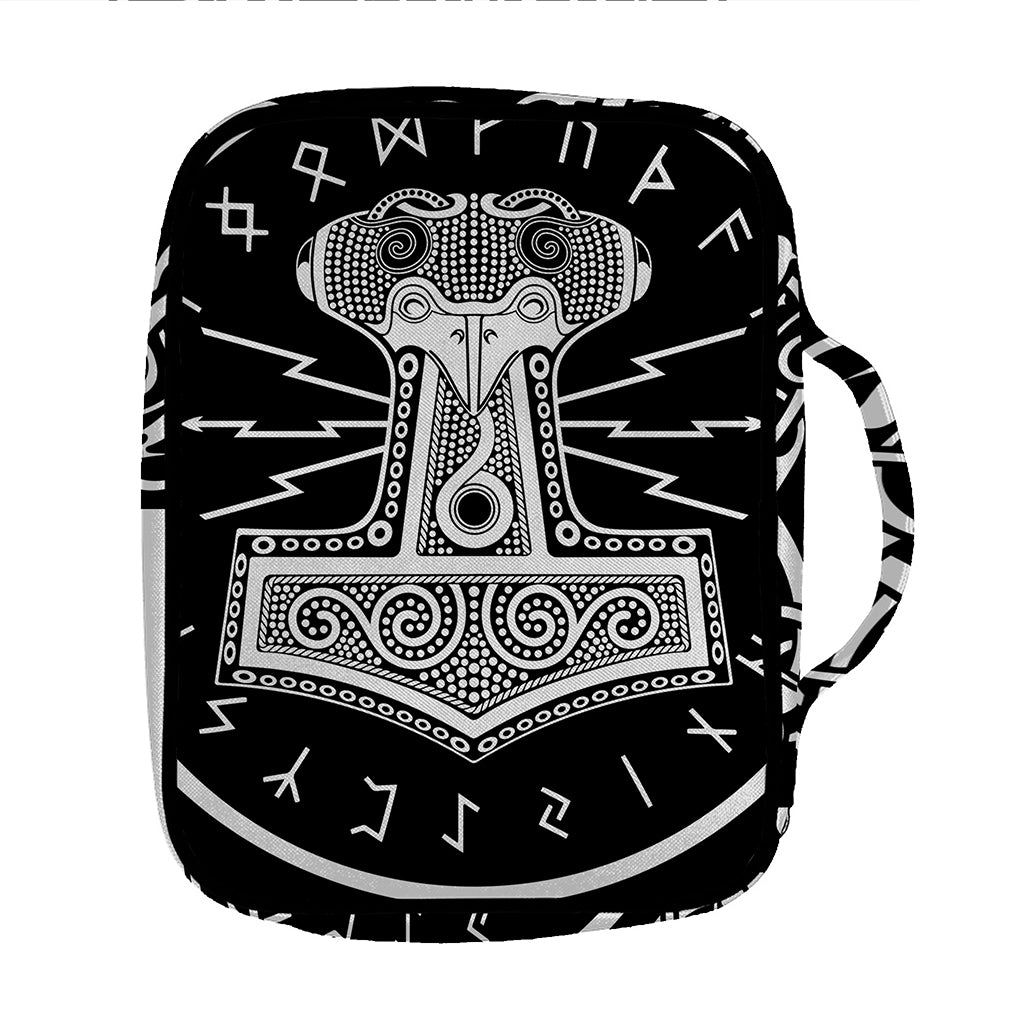 Mjolnir Norse Mythology Print Front Pocket Bible Bag