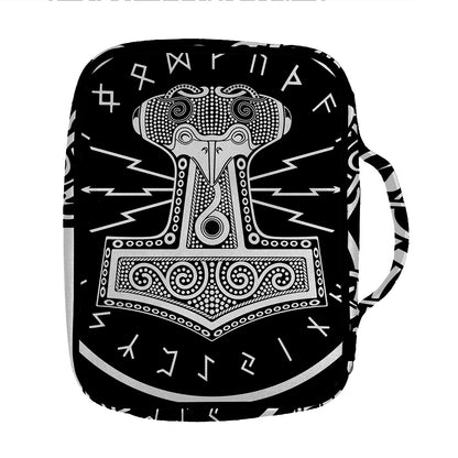 Mjolnir Norse Mythology Print Front Pocket Bible Bag