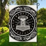 Mjolnir Norse Mythology Print Garden Flag