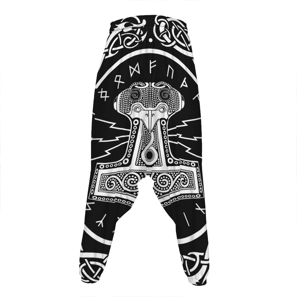 Mjolnir Norse Mythology Print Hammer Pants