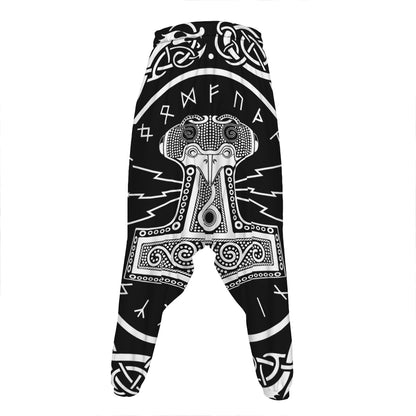 Mjolnir Norse Mythology Print Hammer Pants