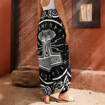 Mjolnir Norse Mythology Print Harem Pants