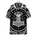 Mjolnir Norse Mythology Print Hawaiian Shirt