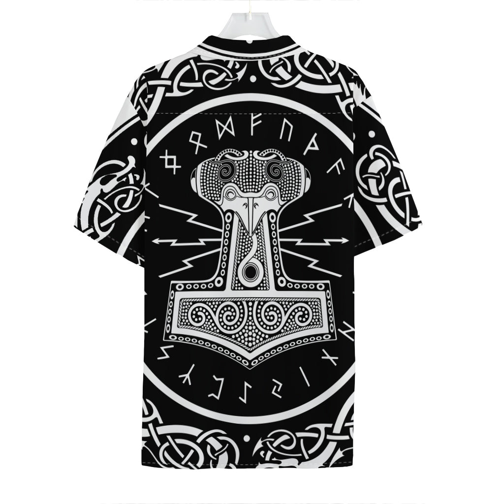 Mjolnir Norse Mythology Print Hawaiian Shirt