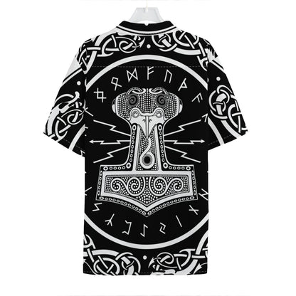 Mjolnir Norse Mythology Print Hawaiian Shirt