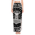 Mjolnir Norse Mythology Print High Slit Maxi Skirt