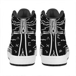 Mjolnir Norse Mythology Print High Top Leather Sneakers