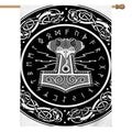Mjolnir Norse Mythology Print House Flag