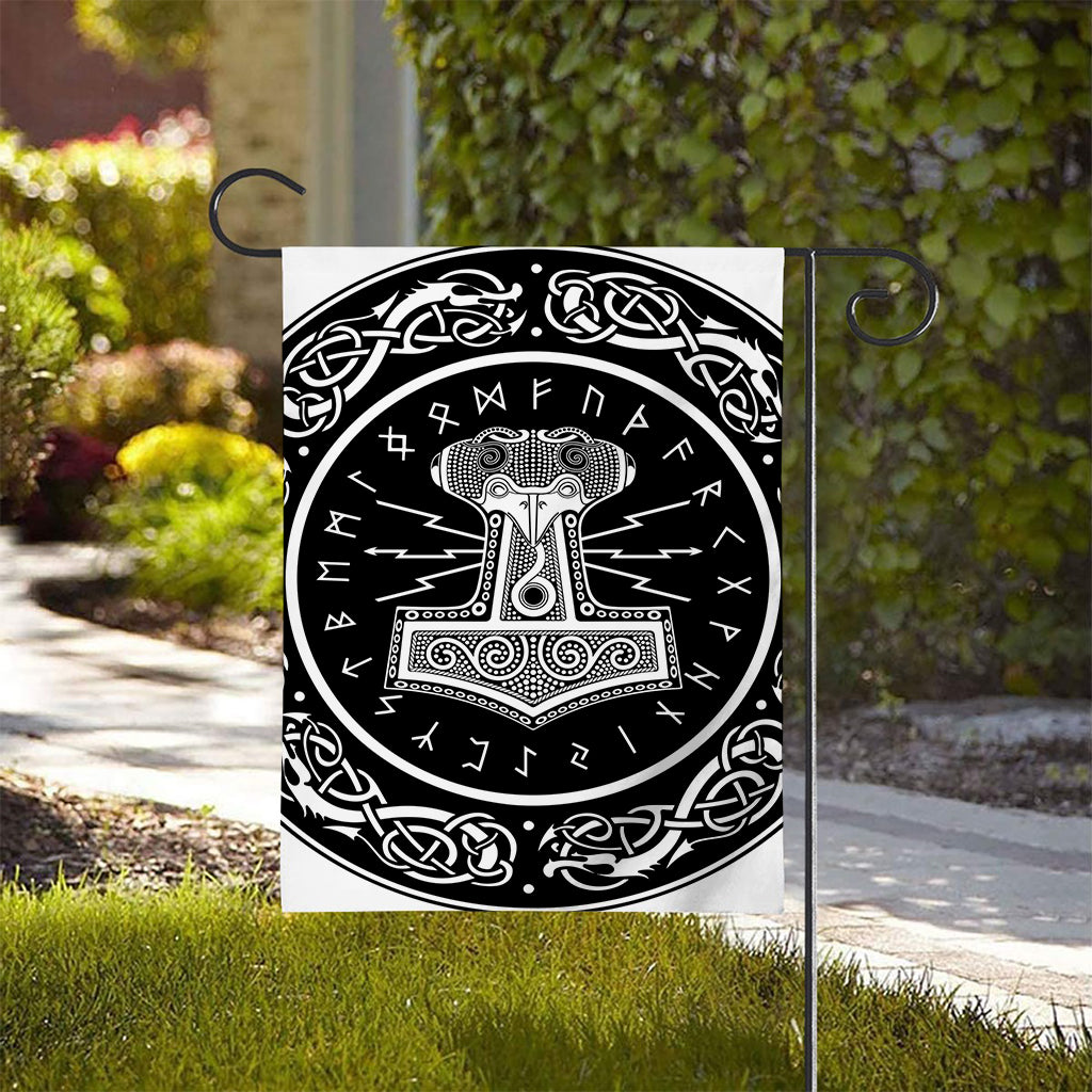 Mjolnir Norse Mythology Print House Flag