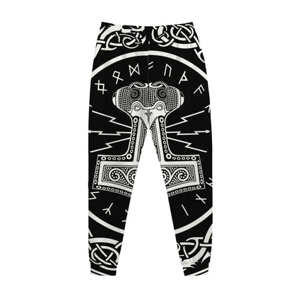 Mjolnir Norse Mythology Print Jogger Pants