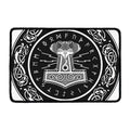 Mjolnir Norse Mythology Print Kitchen Mat