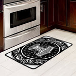 Mjolnir Norse Mythology Print Kitchen Mat