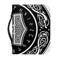 Mjolnir Norse Mythology Print Leather Bible Cover