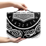 Mjolnir Norse Mythology Print Leather Bible Cover