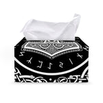 Mjolnir Norse Mythology Print Leather Tissue Box Cover