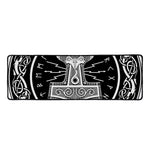 Mjolnir Norse Mythology Print Long Kitchen Mat