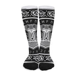 Mjolnir Norse Mythology Print Long Socks