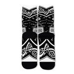 Mjolnir Norse Mythology Print Long Socks