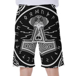 Mjolnir Norse Mythology Print Men's Beach Shorts