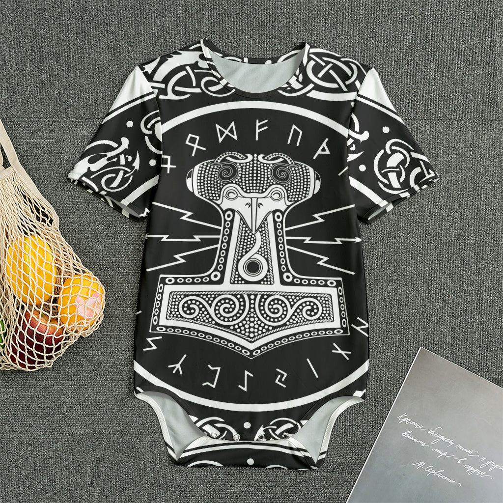 Mjolnir Norse Mythology Print Men's Bodysuit