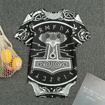 Mjolnir Norse Mythology Print Men's Bodysuit