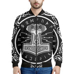 Mjolnir Norse Mythology Print Men's Bomber Jacket