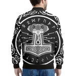 Mjolnir Norse Mythology Print Men's Bomber Jacket