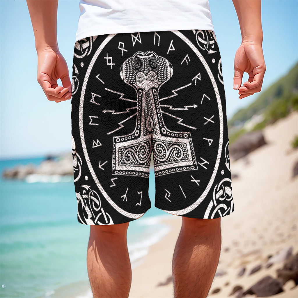 Mjolnir Norse Mythology Print Men's Cargo Shorts
