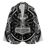 Mjolnir Norse Mythology Print Men's Cotton Blazer