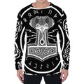 Mjolnir Norse Mythology Print Men's Long Sleeve T-Shirt