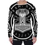 Mjolnir Norse Mythology Print Men's Long Sleeve T-Shirt