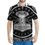 Mjolnir Norse Mythology Print Men's Polo Shirt