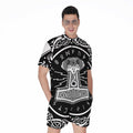 Mjolnir Norse Mythology Print Men's Romper