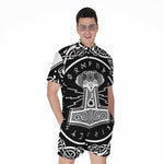 Mjolnir Norse Mythology Print Men's Rompers