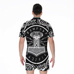 Mjolnir Norse Mythology Print Men's Rompers