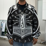 Mjolnir Norse Mythology Print Men's Shirt Jacket