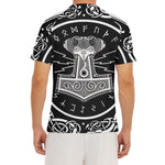 Mjolnir Norse Mythology Print Men's Short Sleeve Rash Guard