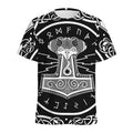 Mjolnir Norse Mythology Print Men's Athletic T-Shirt