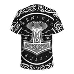 Mjolnir Norse Mythology Print Men's Sports T-Shirt