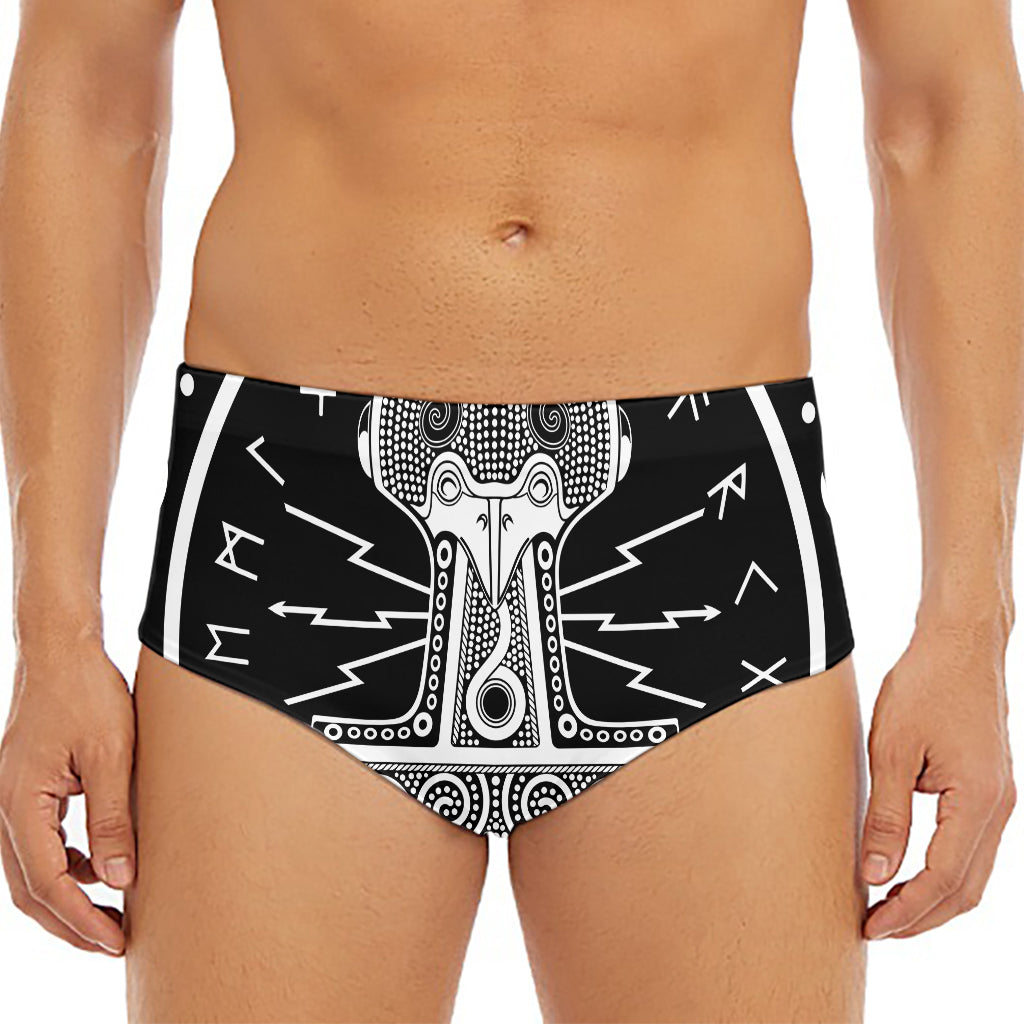 Mjolnir Norse Mythology Print Men's Triangle Swim Briefs