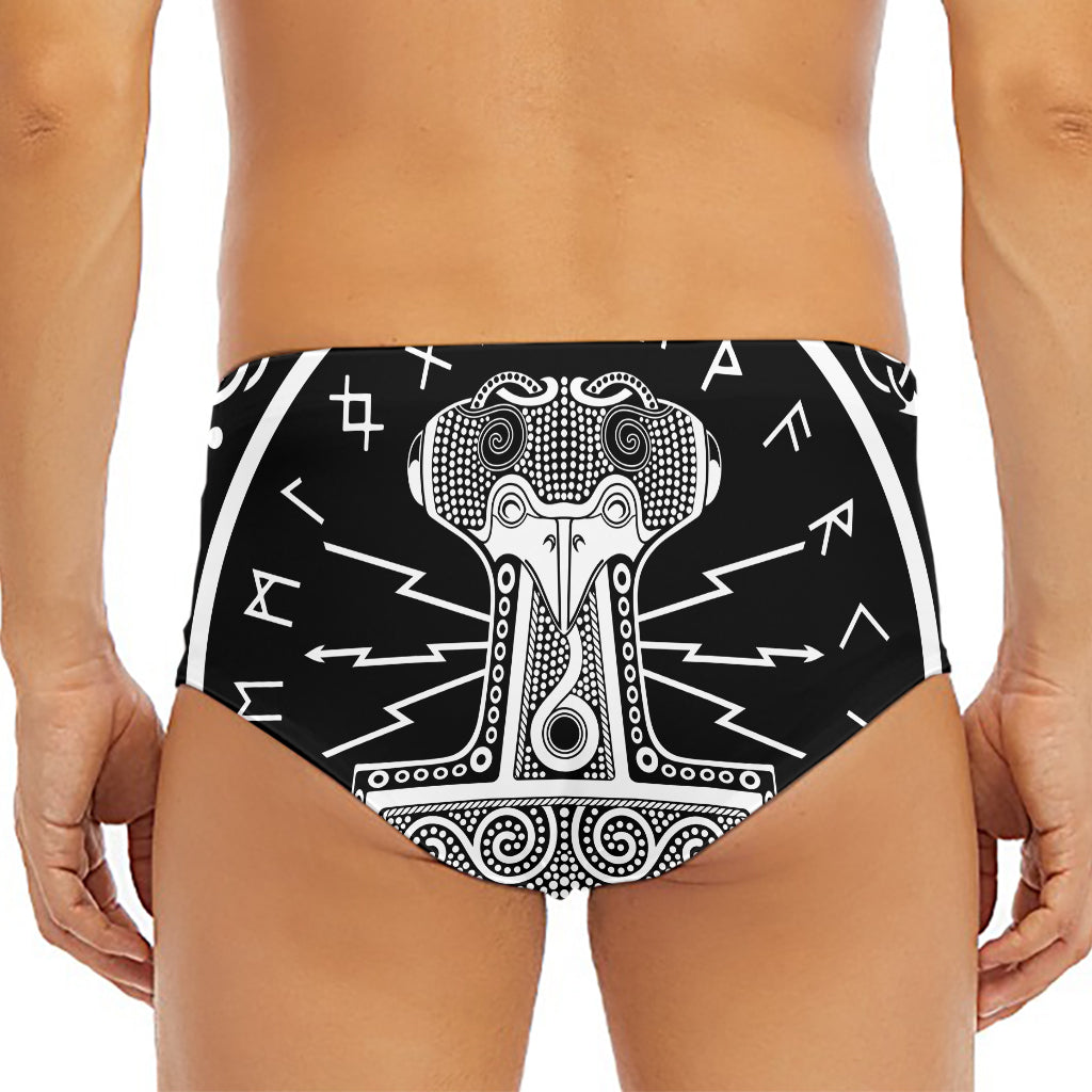 Mjolnir Norse Mythology Print Men's Triangle Swim Briefs