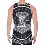 Mjolnir Norse Mythology Print Men's Velvet Tank Top