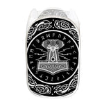 Mjolnir Norse Mythology Print Mesh Laundry Hamper