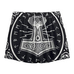 Mjolnir Norse Mythology Print Mesh Shorts