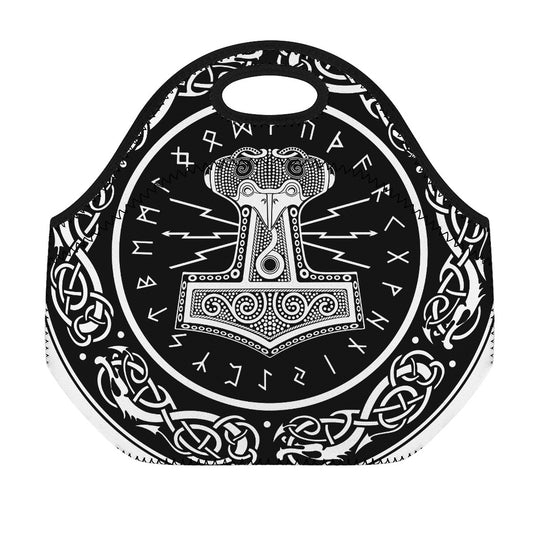 Mjolnir Norse Mythology Print Neoprene Lunch Bag