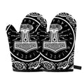 Mjolnir Norse Mythology Print Oven Mitts
