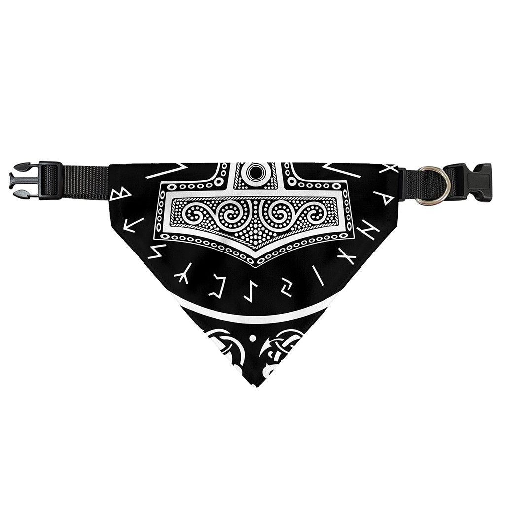 Mjolnir Norse Mythology Print Over The Collar Dog Bandana