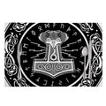 Mjolnir Norse Mythology Print Placemat