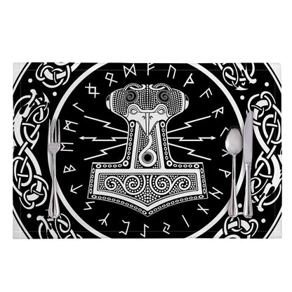 Mjolnir Norse Mythology Print Placemat